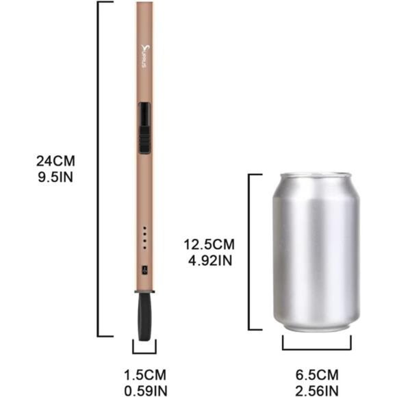 Candle Lighter Electric Arc Lighter with Built in USB Cable & Hanging Hook - Picture 5 of 7